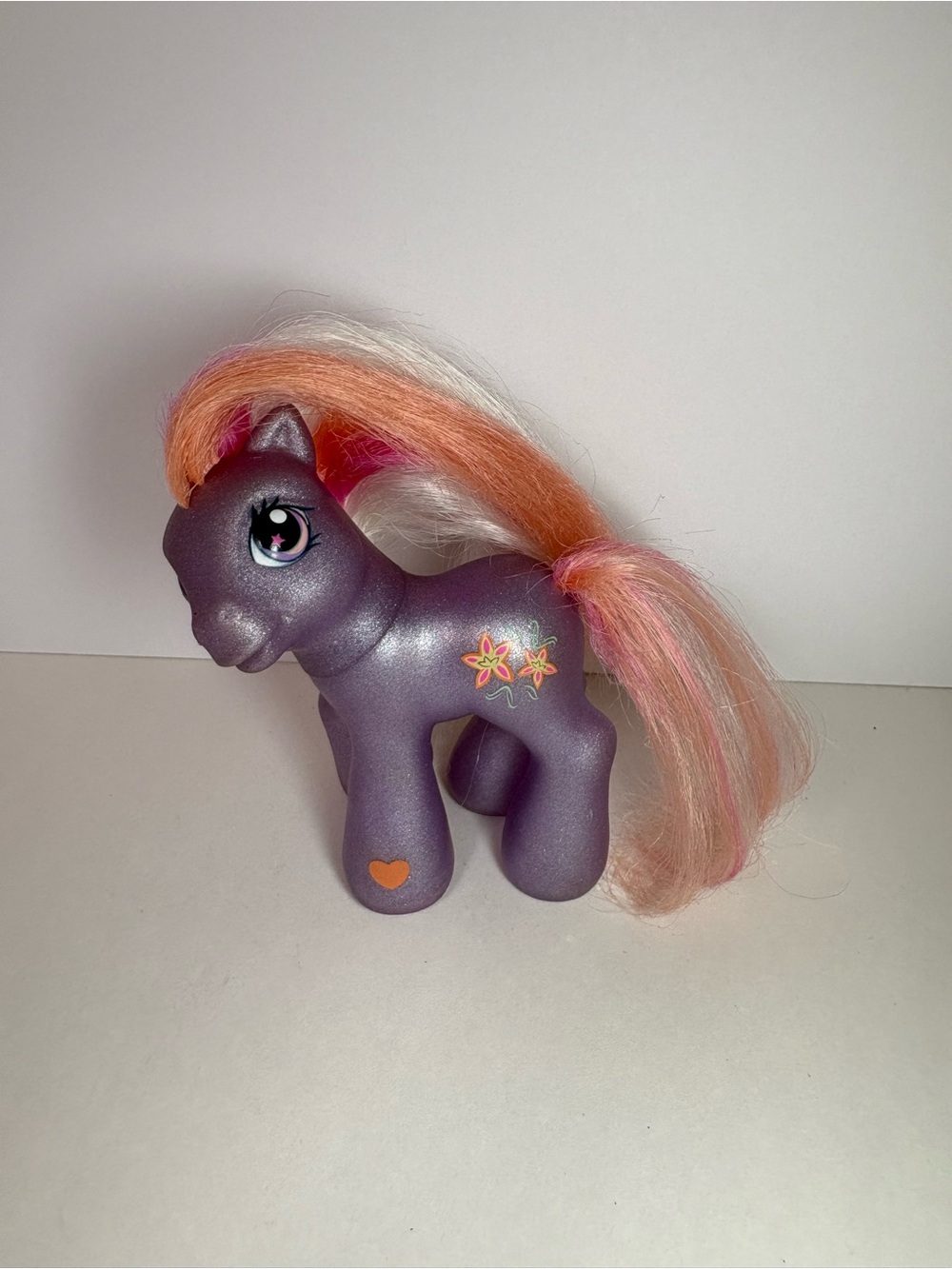 My Little Pony G3 Baby Romperooni 2002 Purple Figure Hasbro Cut Hair
